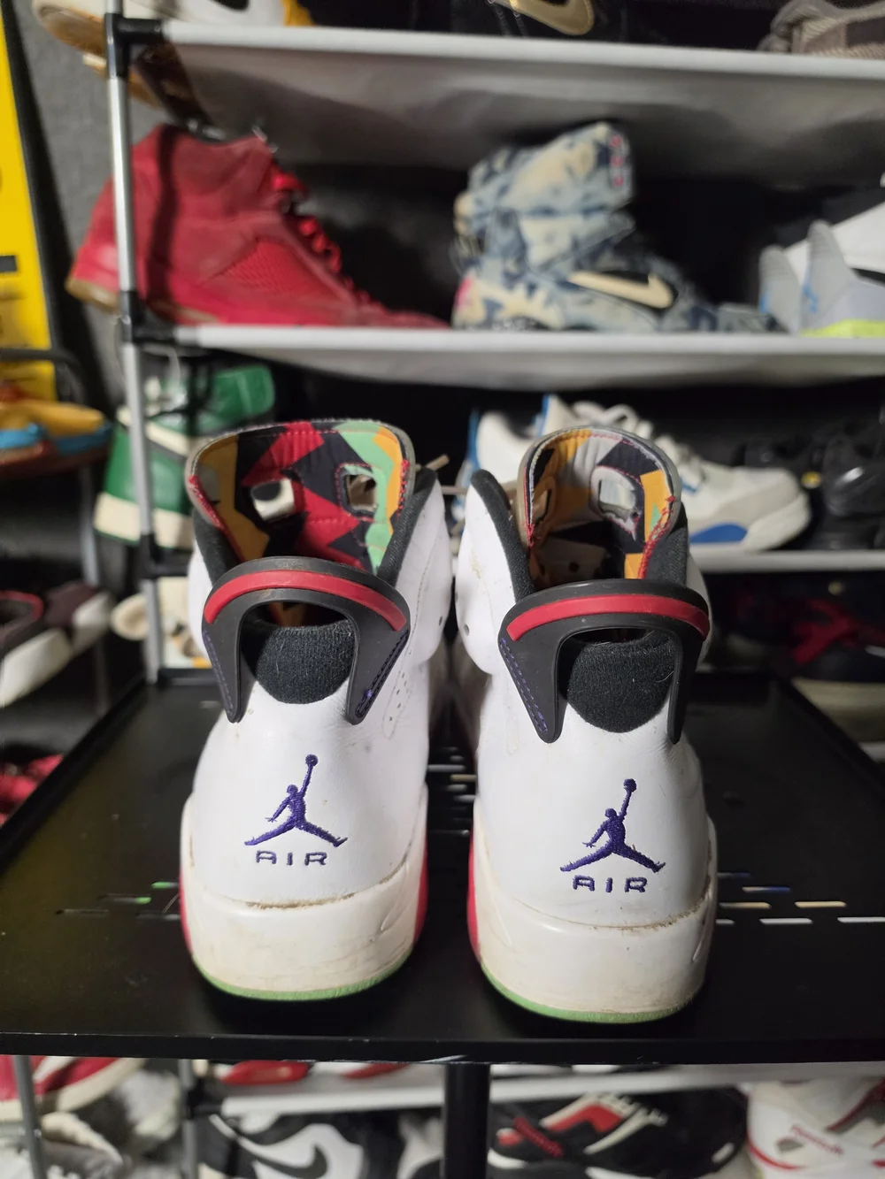 🔥 Jordan Men’s Retro 6 Rare Hare White Pink Cream Basketball Size 10 Sneakers